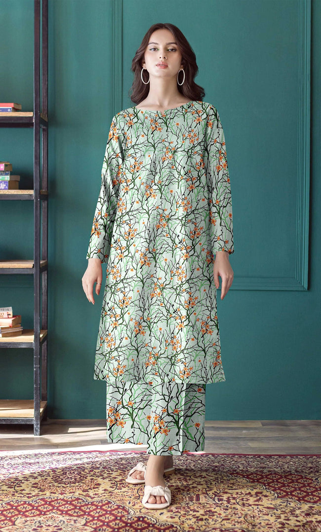 2PC Unstitched Printed Lawn Suit  - BD-V6-13 Hover Image