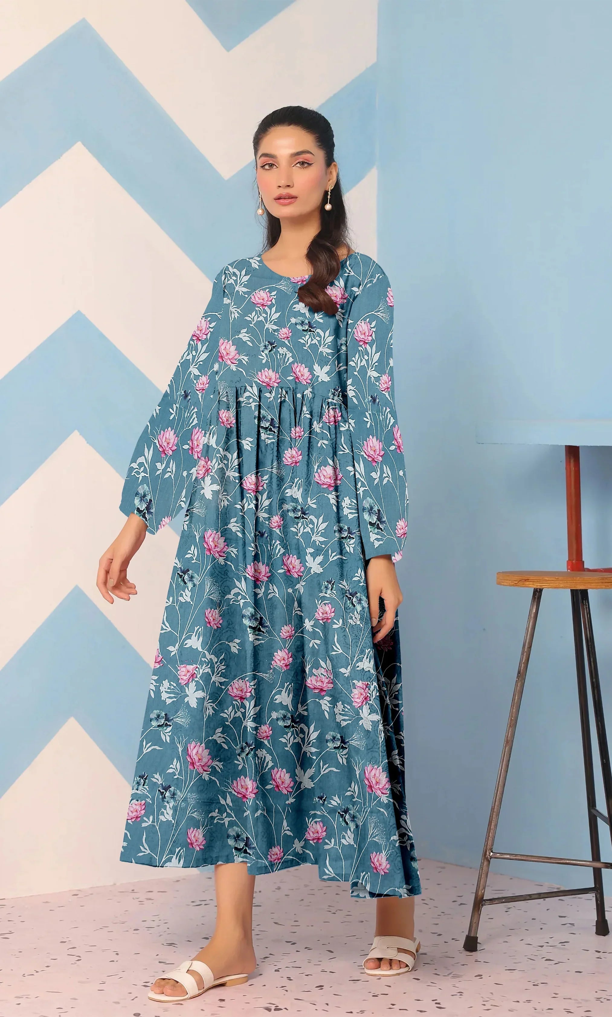 3 Piece Unstitched Premium Lawn Suit- BA-V-14