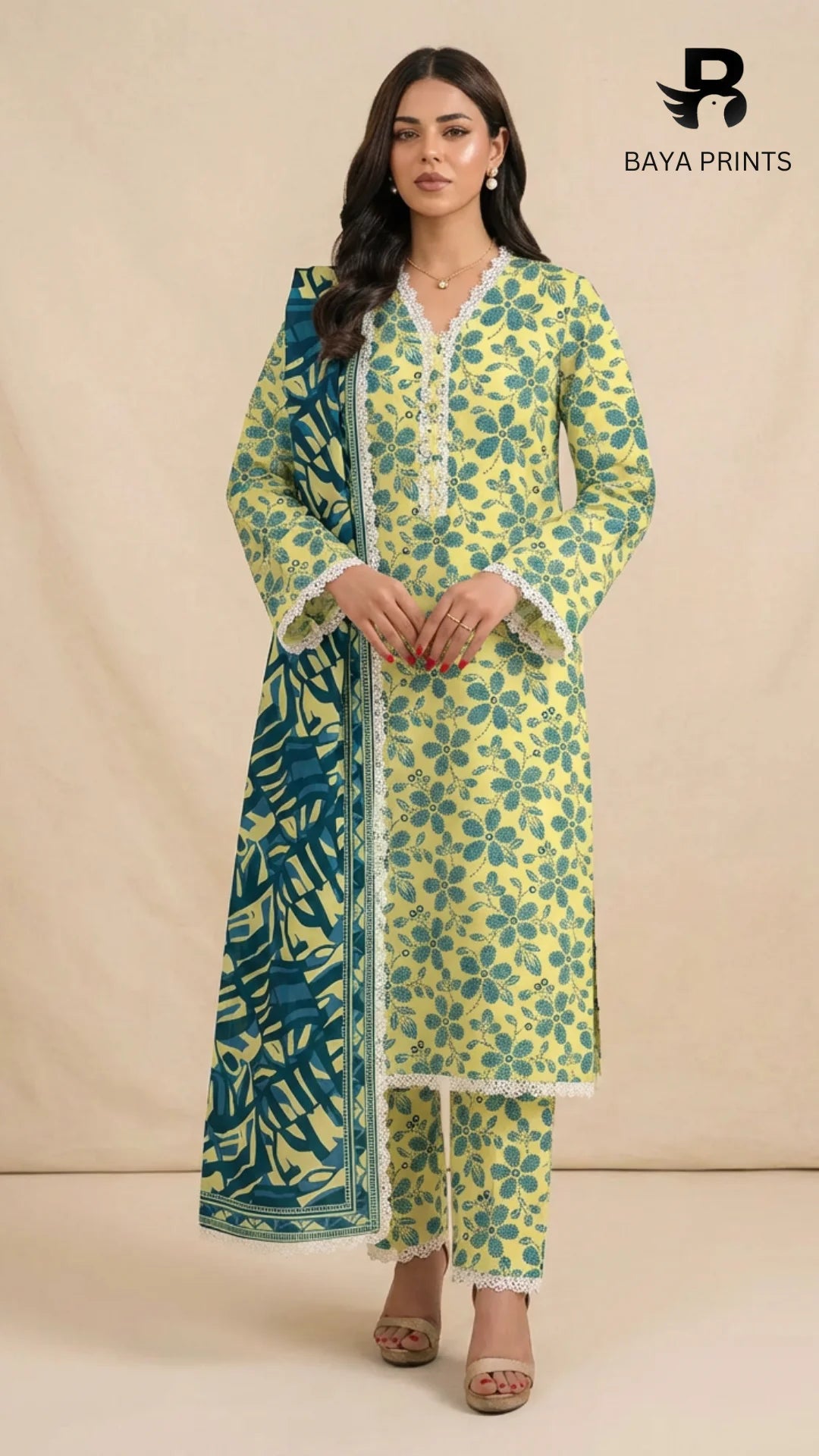 3PC Unstitched Khadar Suit  BA-K-V9-03