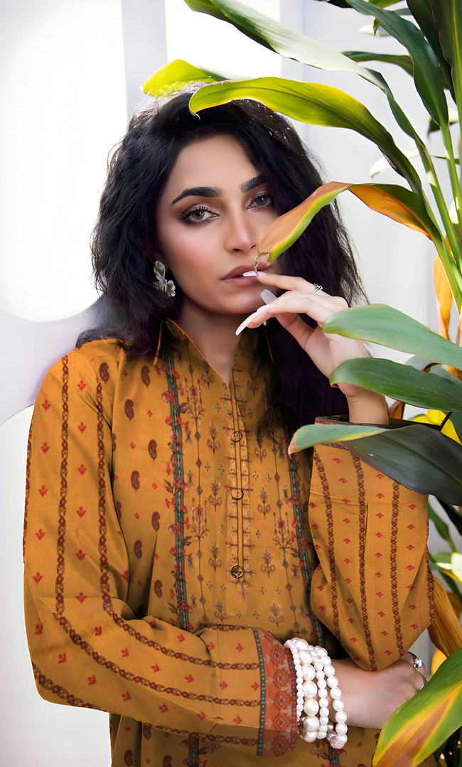 3PC Embroidered Unstitched Lawn Suit - NA-V4-05 Main Image