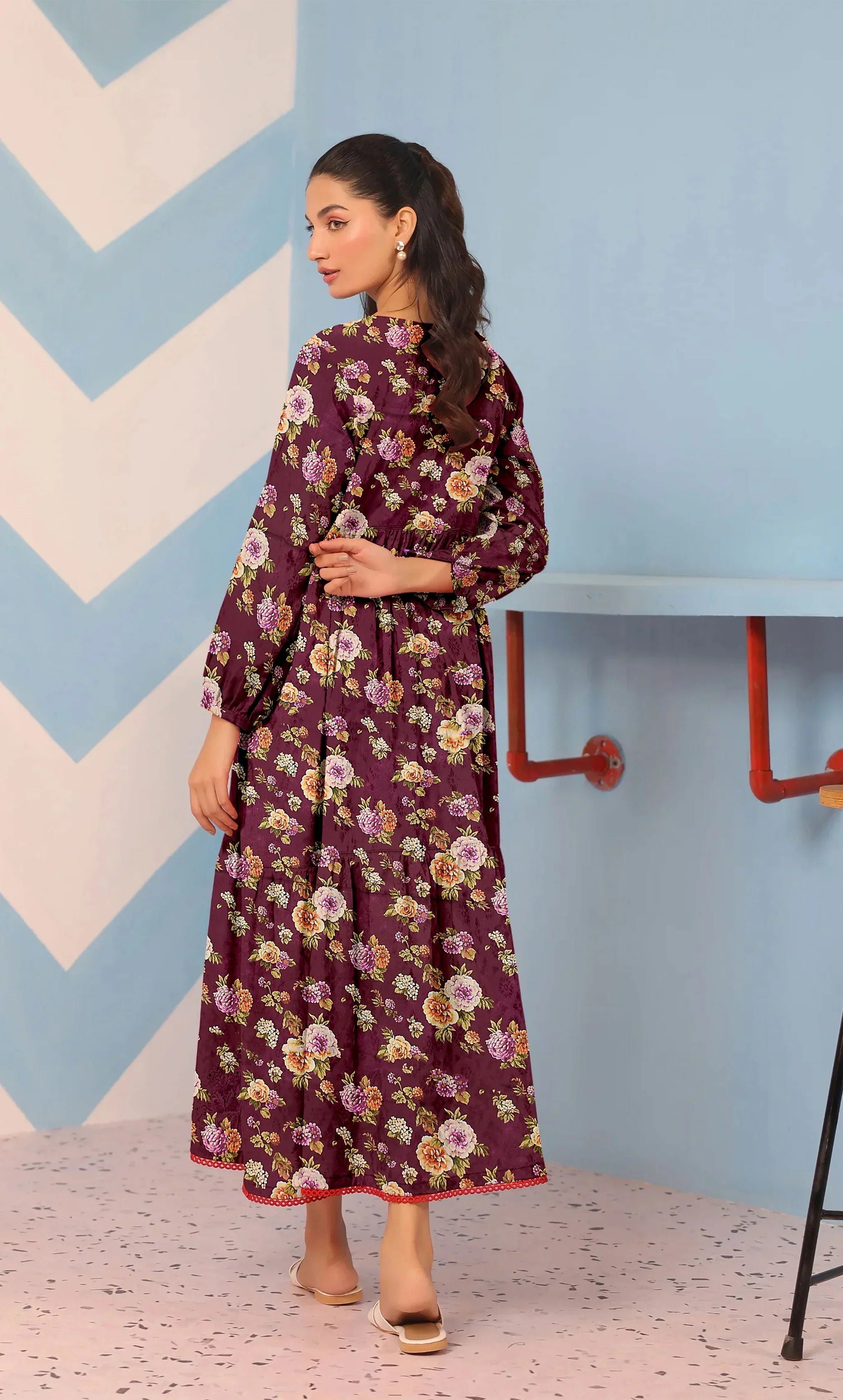 3 Piece Unstitched Premium Lawn Suit- BA-V-14