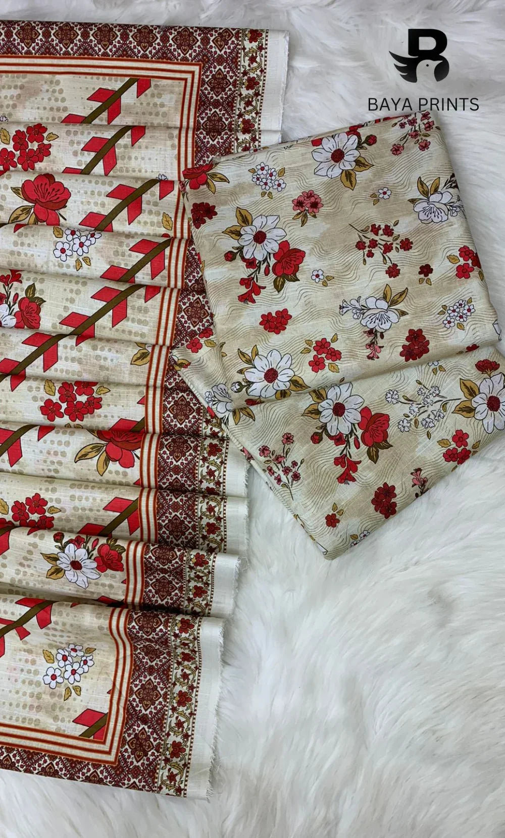 3PC Unstitched Khadar Suit  BA-K-V9-11