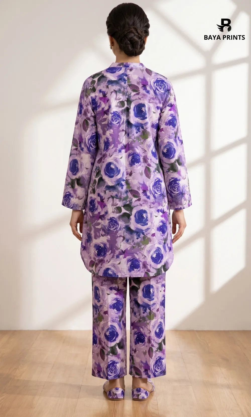 2PC Unstitched Printed Lawn Suit -Orlina