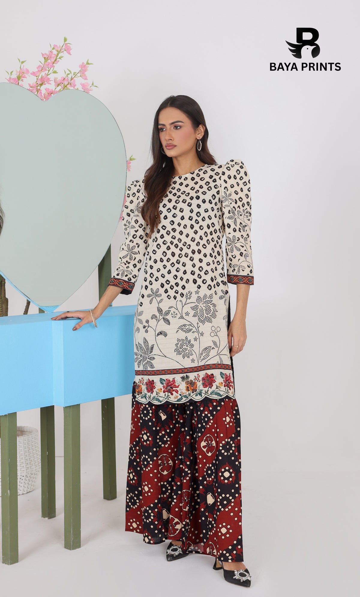 2 Piece Baya Co-Ord Set (Stitched)