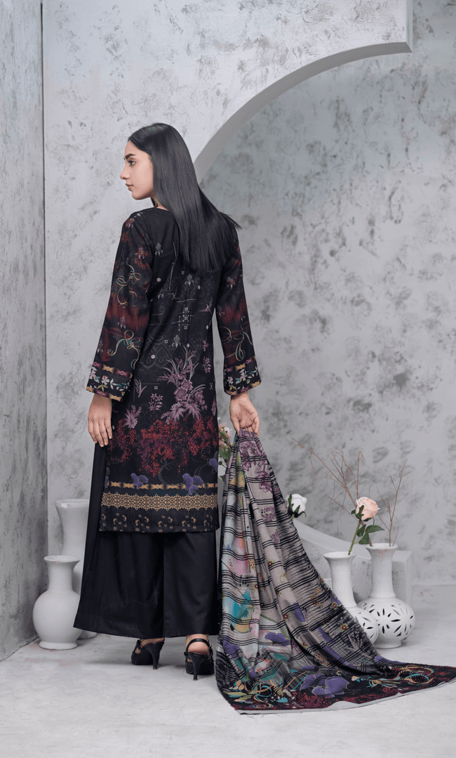 3-Piece Unstitched Dhanak Suit  - DE-VOL-7 Main Image