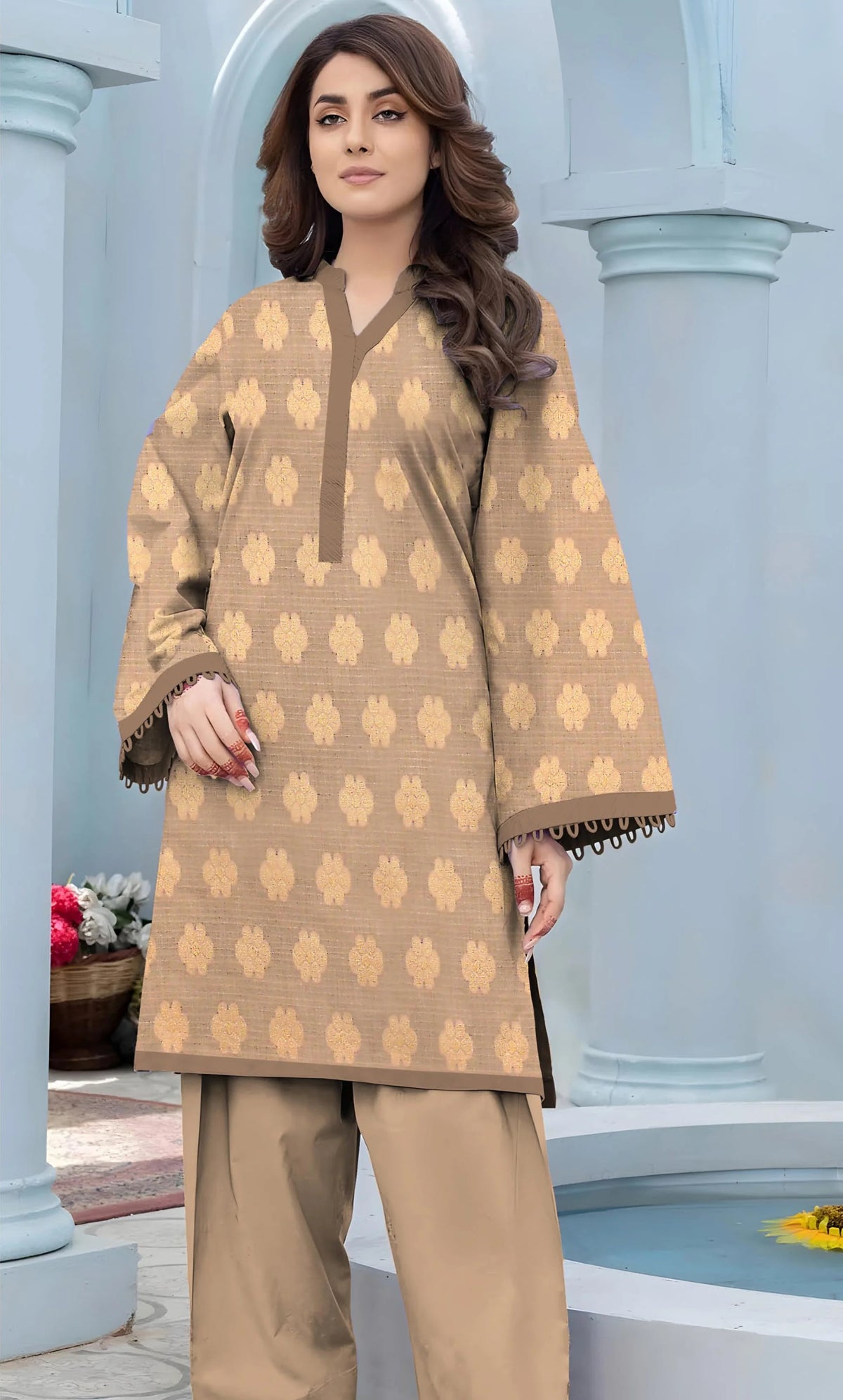 2PC Unstitched Lawn Suit  - BR-V1-14