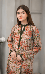 2PC Premium Linen Unstitched-DE V6 -014