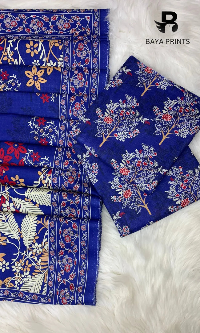 3PC Unstitched Khadar Suit  BA-K-V9-13 Hover Image