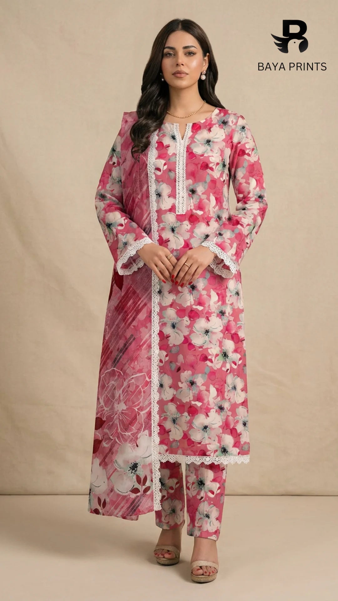 3PC Unstitched Khadar Suit  BA-K-V9-05