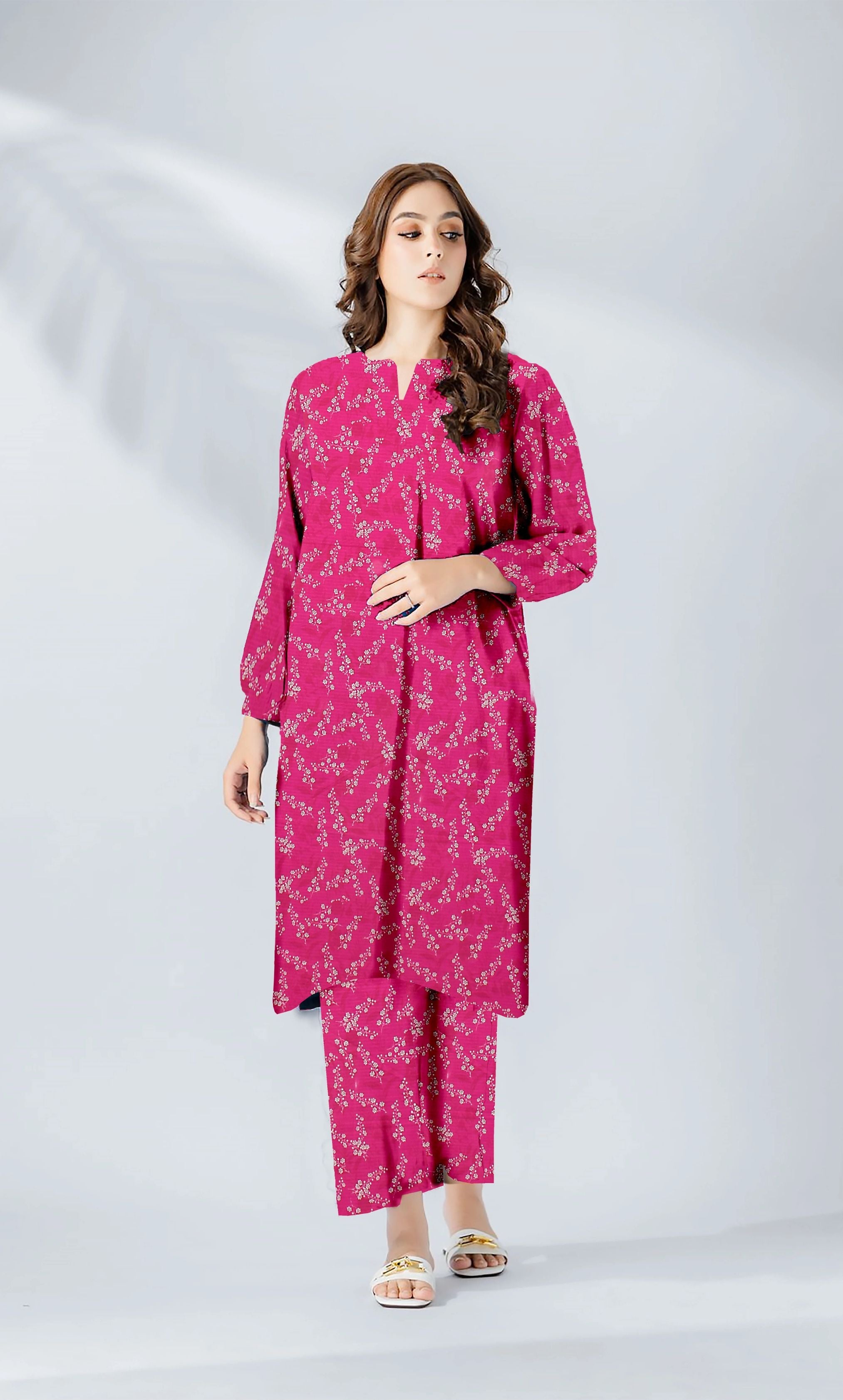 2PC Unstitched Printed Lawn Suit  - BD-V6-11