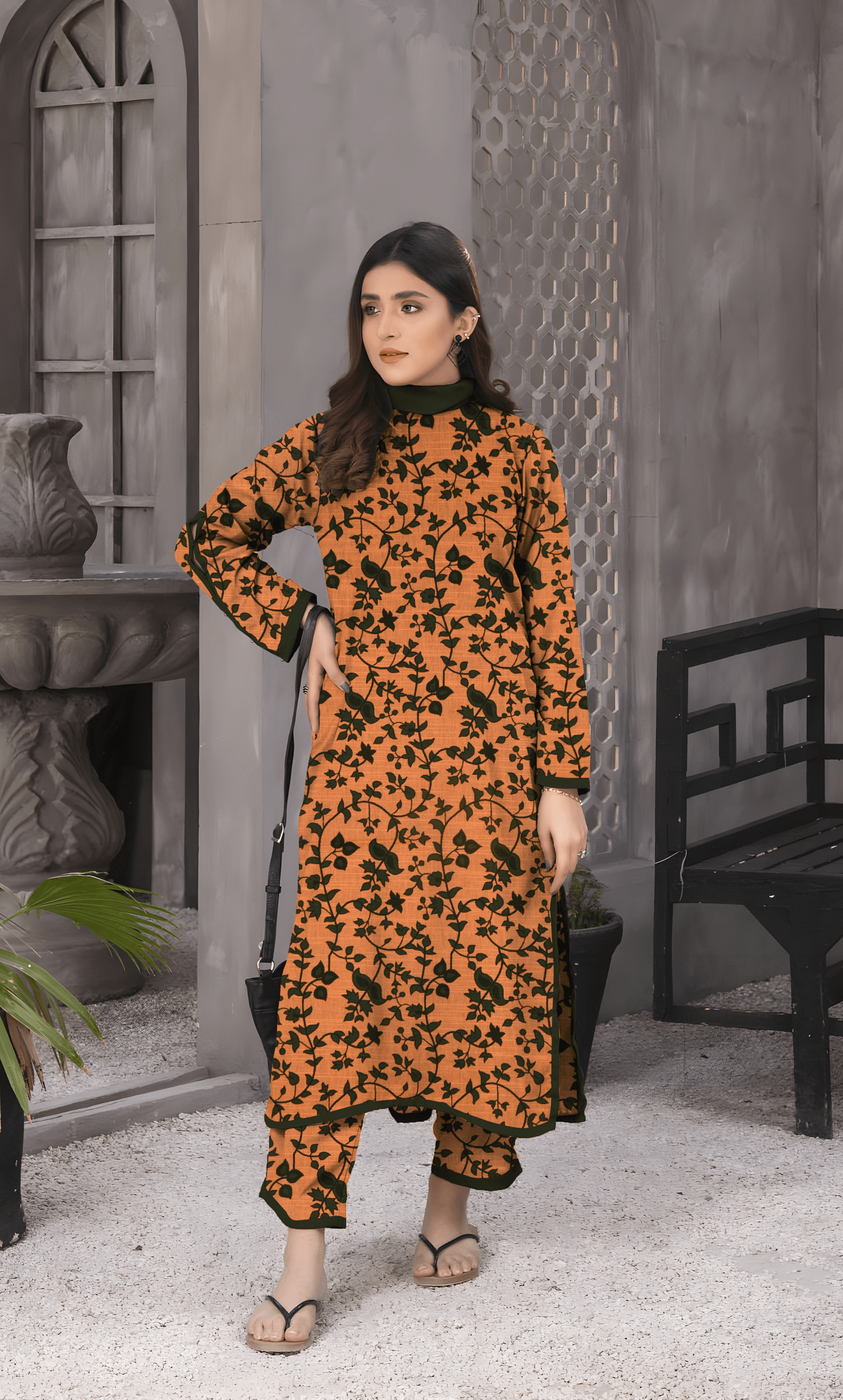 2PC Unstitched Khadar Suit  BA-K-V13 -13