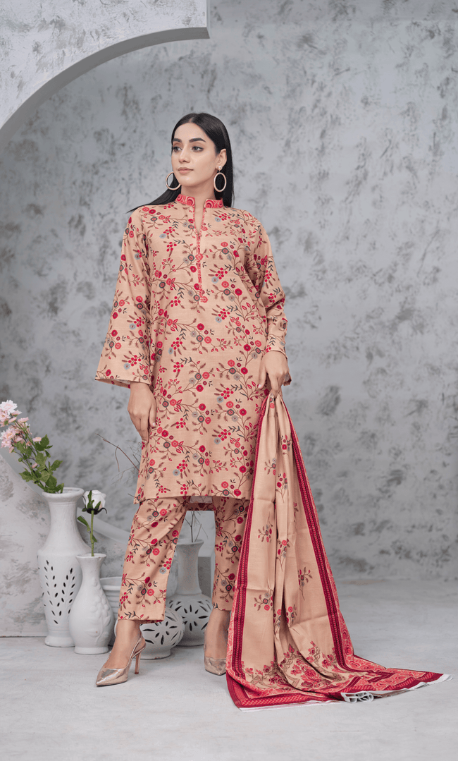 3PC Unstitched Khadar Suit  BA-K-V11-24 C -4 Hover Image