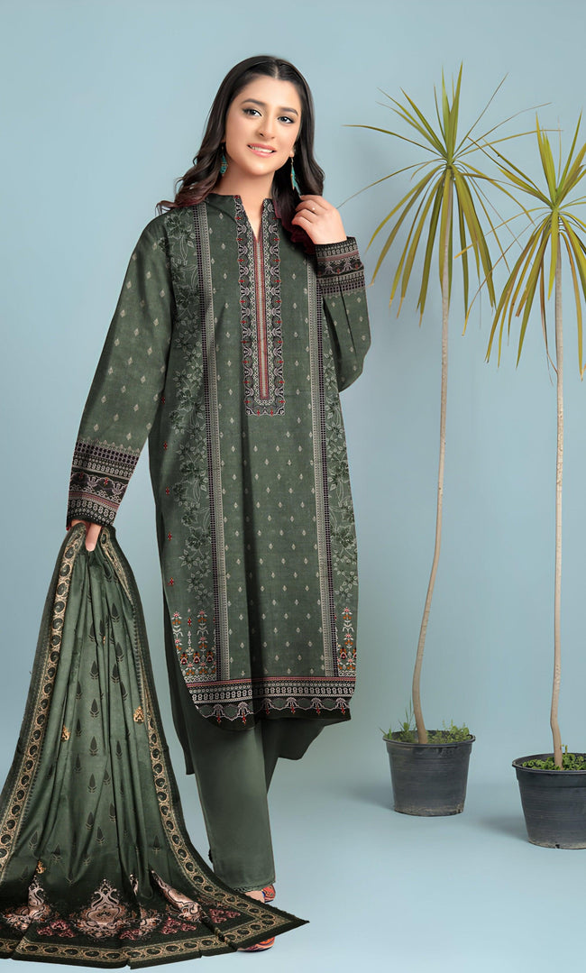 3PC Unstitched Linen -BA-V5-12 Hover Image