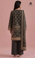 3PC Printed Lawn | Unstitched | M.B |V-2