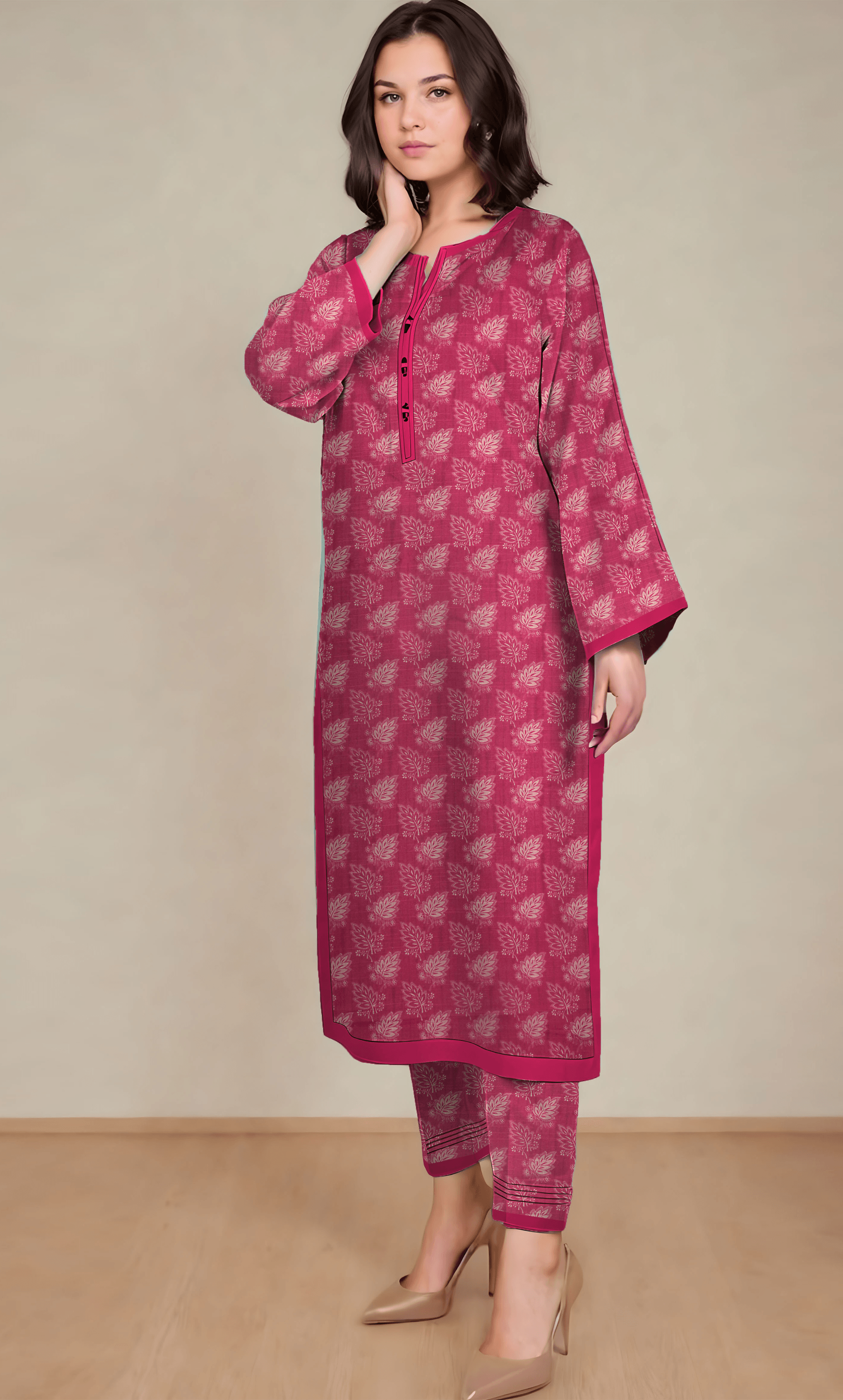 3PC Unstitched Khadar Suit  BA-K-V11-24 A -2