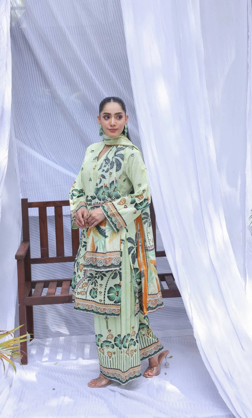 Regal Bloom -3PC Printed Lawn | Unstitched