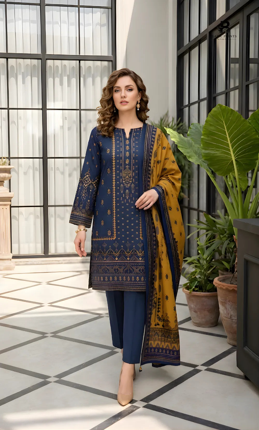 3PC Printed Lawn | Unstitched | BA-V26-13