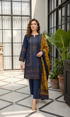 3PC Printed Lawn | Unstitched | BA-V26-13