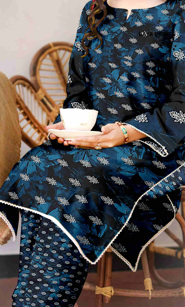 3 Piece Unstitched Printed Lawn Suit -BP-V24-3 Main Image