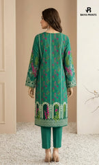 3PC Printed Lawn | Unstitched |  M.B