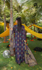 3 Piece Unstitched Printed Lawn Suit -BA-V21B-10
