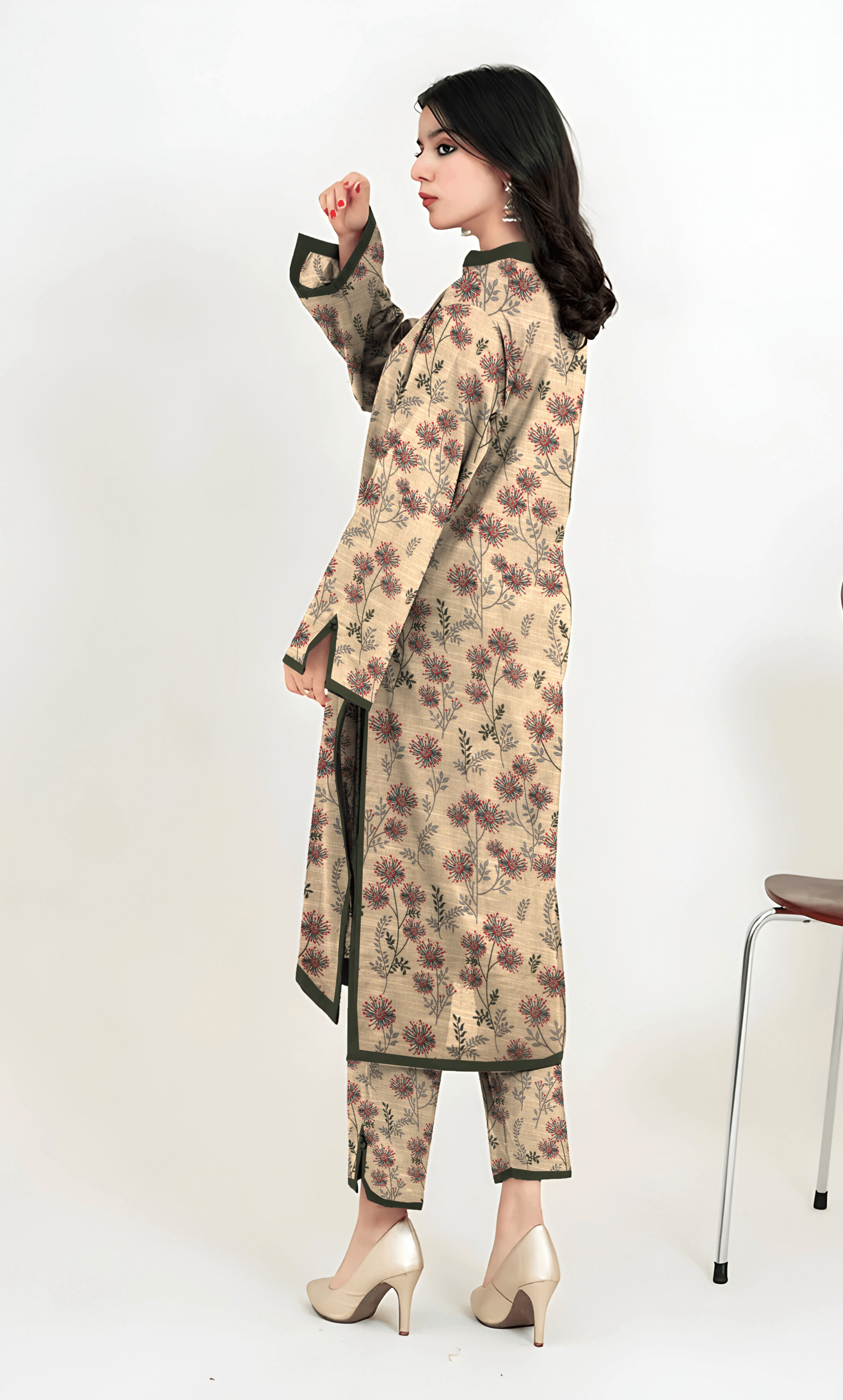 2PC Unstitched Khadar Suit  BA-K-V7 -18