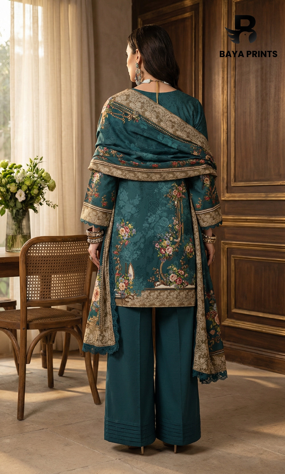 3 Piece Unstitched Lawn Suit -V-20-B-05