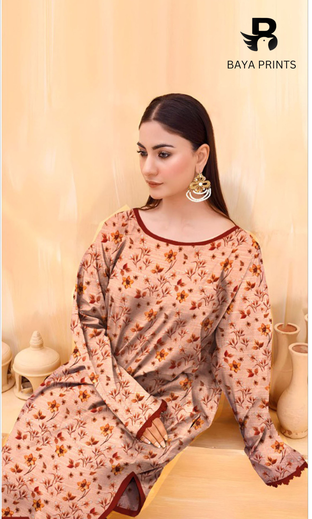 2PC Unstitched Khadar Suit  BA-K-V13
