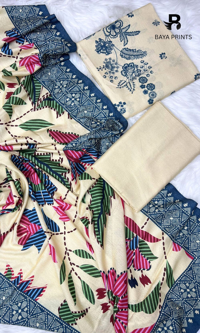 3 Piece Unstitched Karandi Suit BA-V5 004 Main Image