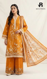 Imperial Charm -3PC Printed Lawn | Unstitched