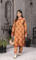 2PC Premium Linen Unstitched-DE V6 -012