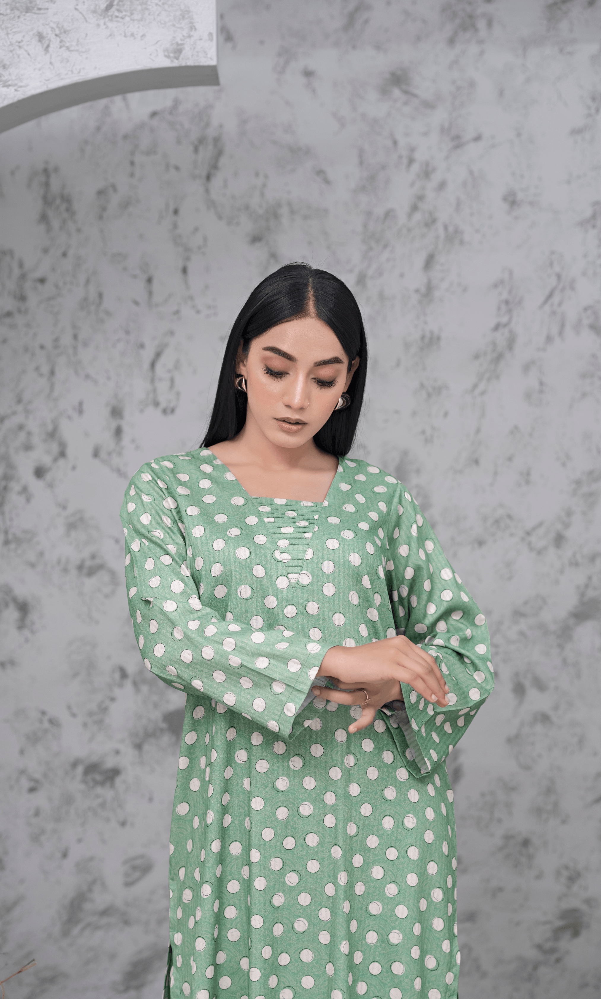 2PC Premium Linen Unstitched-DE V6 -025