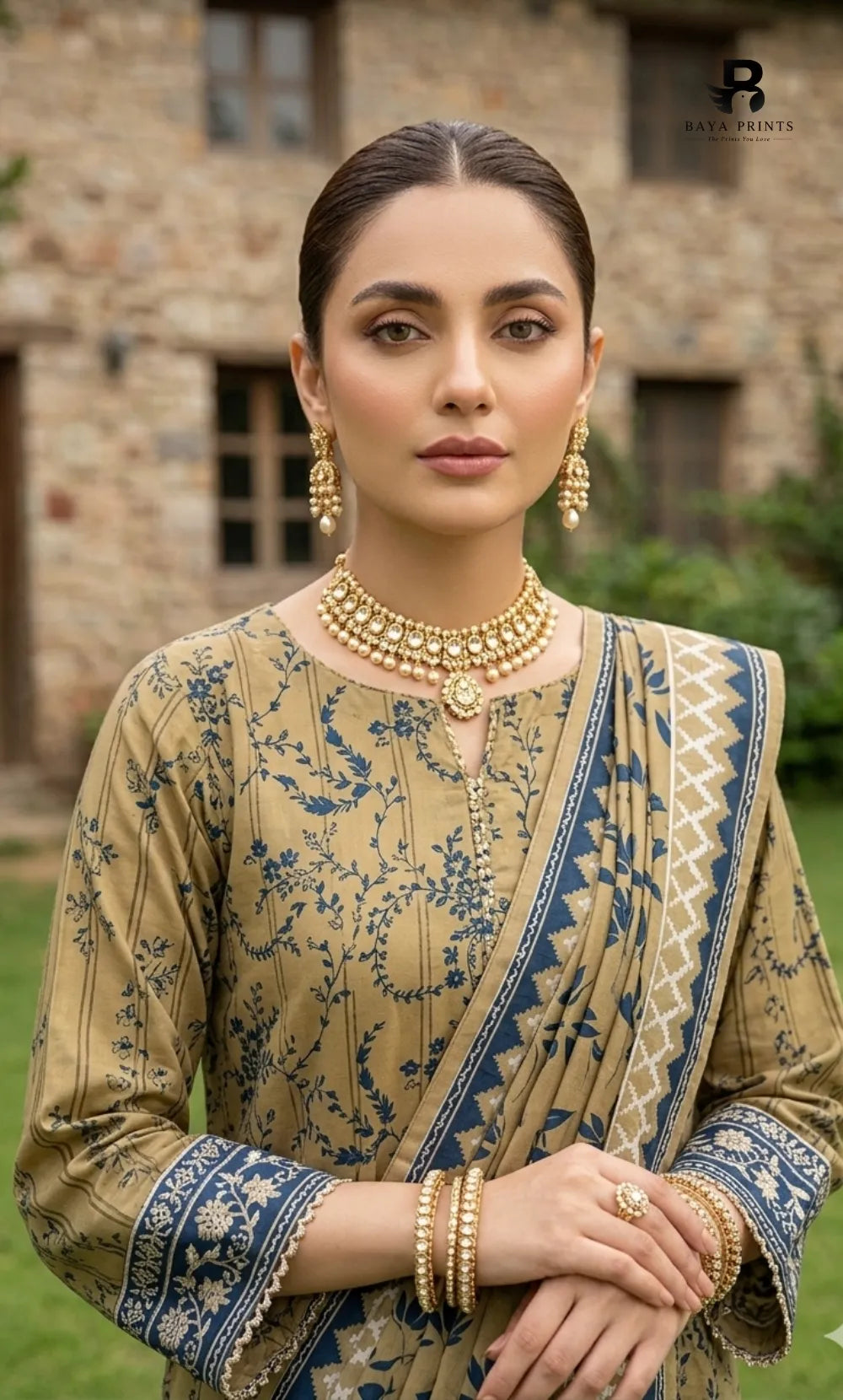 3PC Printed Lawn | Unstitched |  V24
