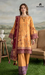 3PC Printed Lawn | Unstitched |  KHD