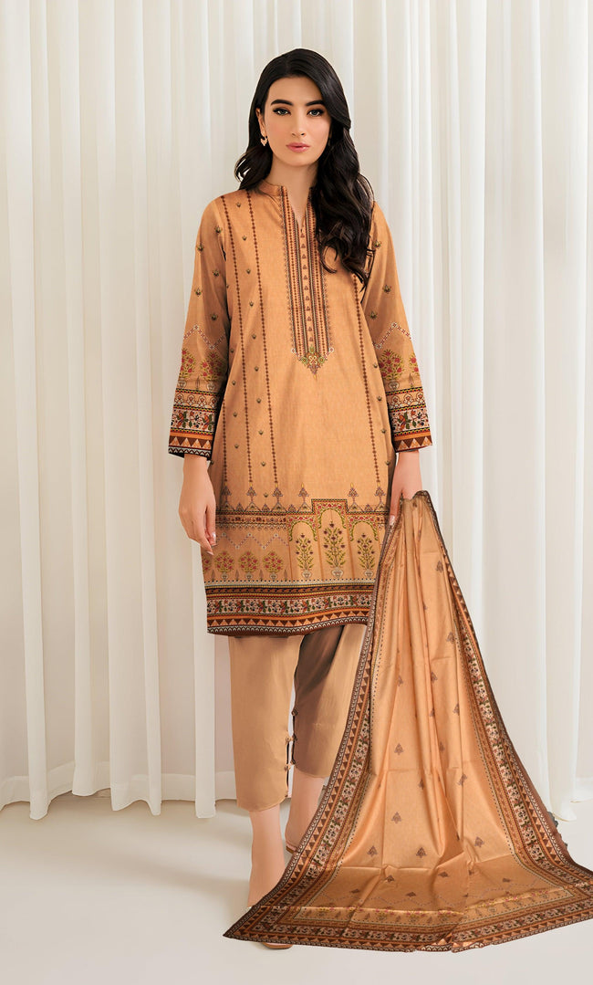 3PC Unstitched Linen -BA-V5-08 Hover Image