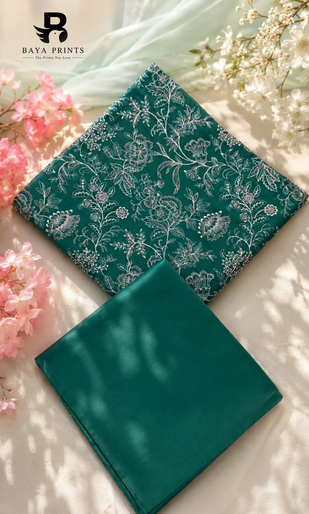 Nayab | Premium 2PC Embroidered Lawn | Unstitched
