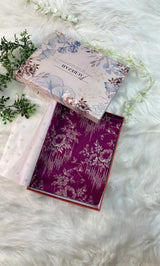 3PC Embroidered Unstitched Lawn Suit | Nafasat-04