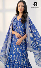 3 Piece Unstitched Printed Lawn Suit -BA-V13