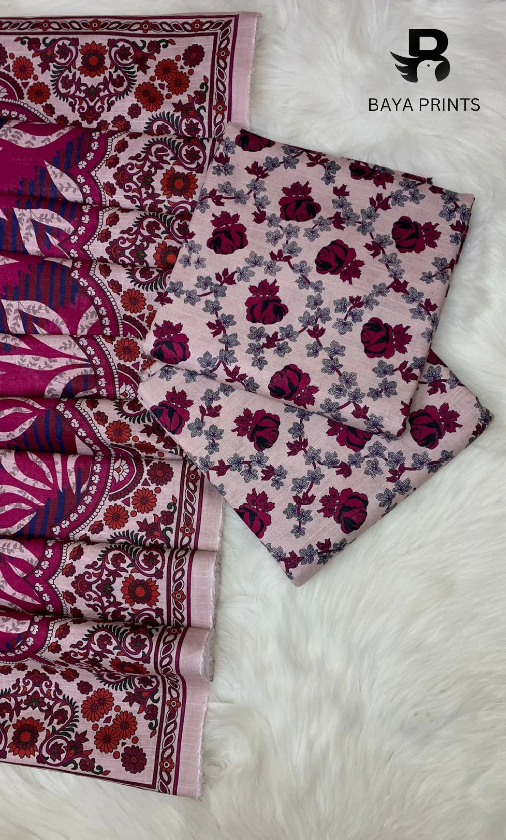 3PC Unstitched Khadar Suit  BA-K-V9-16