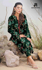 2PC Unstitched Printed Lawn Suit - BA-V7-18