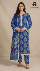 3PC Unstitched Khadar Suit  BA-K-V9-13