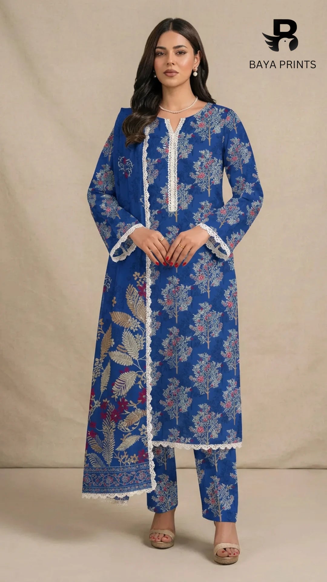 3PC Unstitched Khadar Suit  BA-K-V9-13