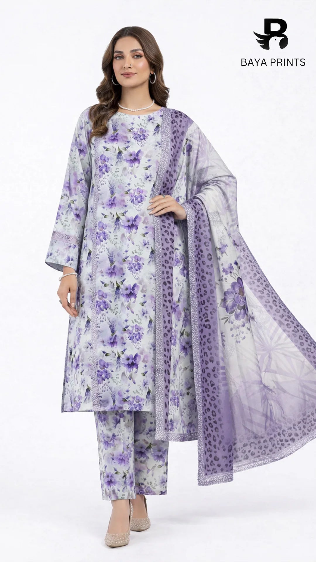 3PC Unstitched Khadar Suit  BA-K-V9-12