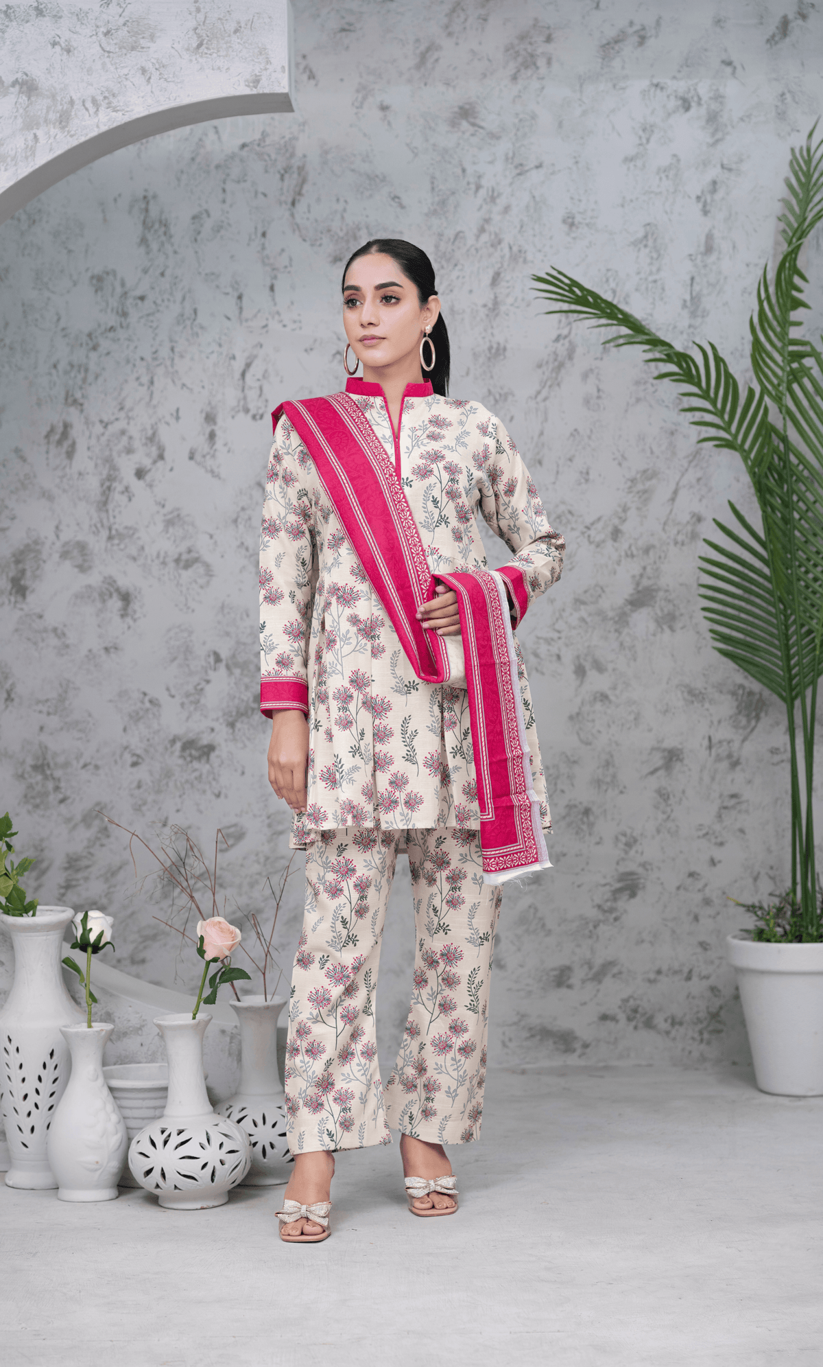 3PC Unstitched Khadar Suit  BA-K-V7 -18