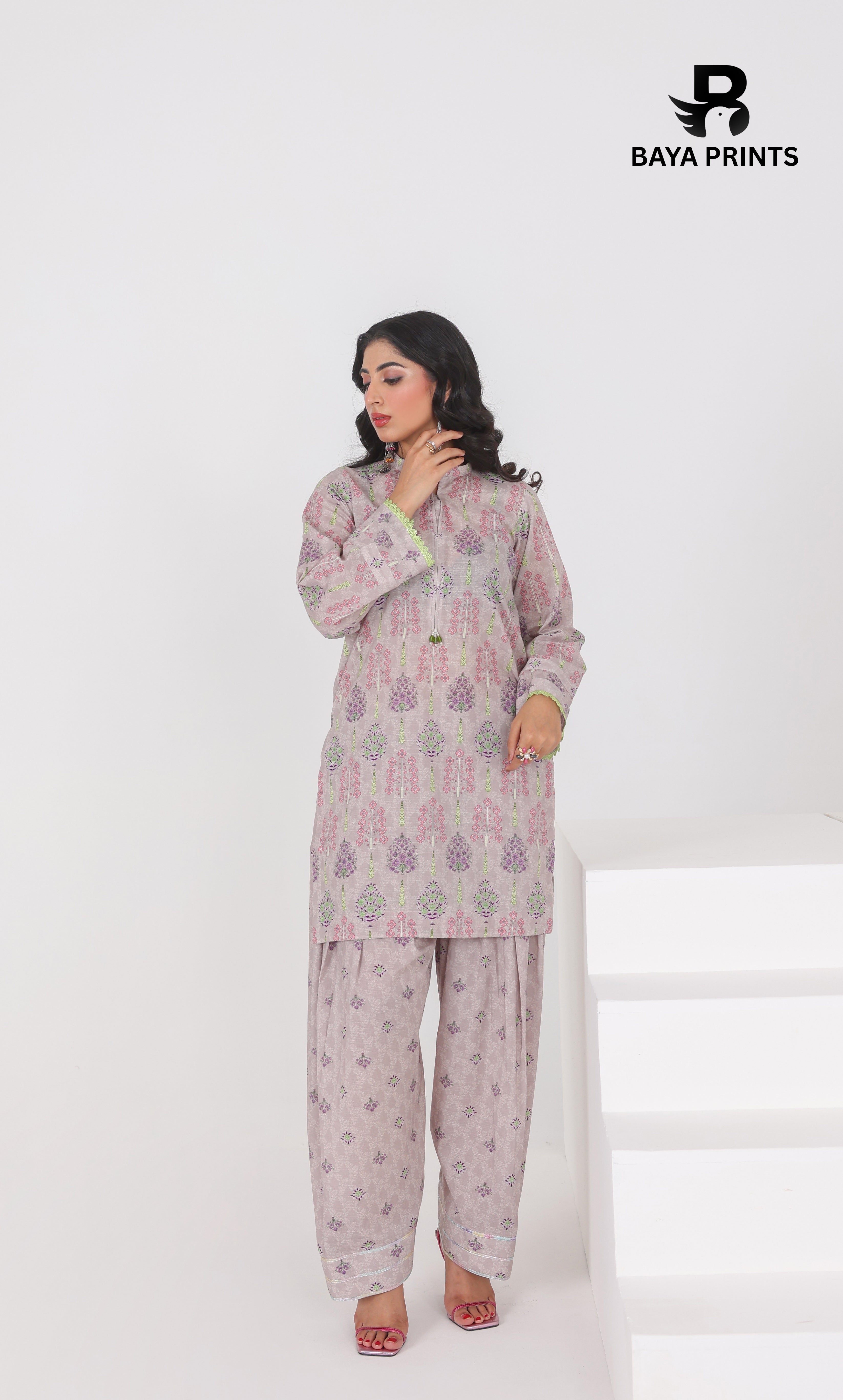 2 Piece Baya Co-Ord Set (Unstitched)