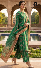 3 Piece Unstitched Printed Lawn Suit- BA-V-7