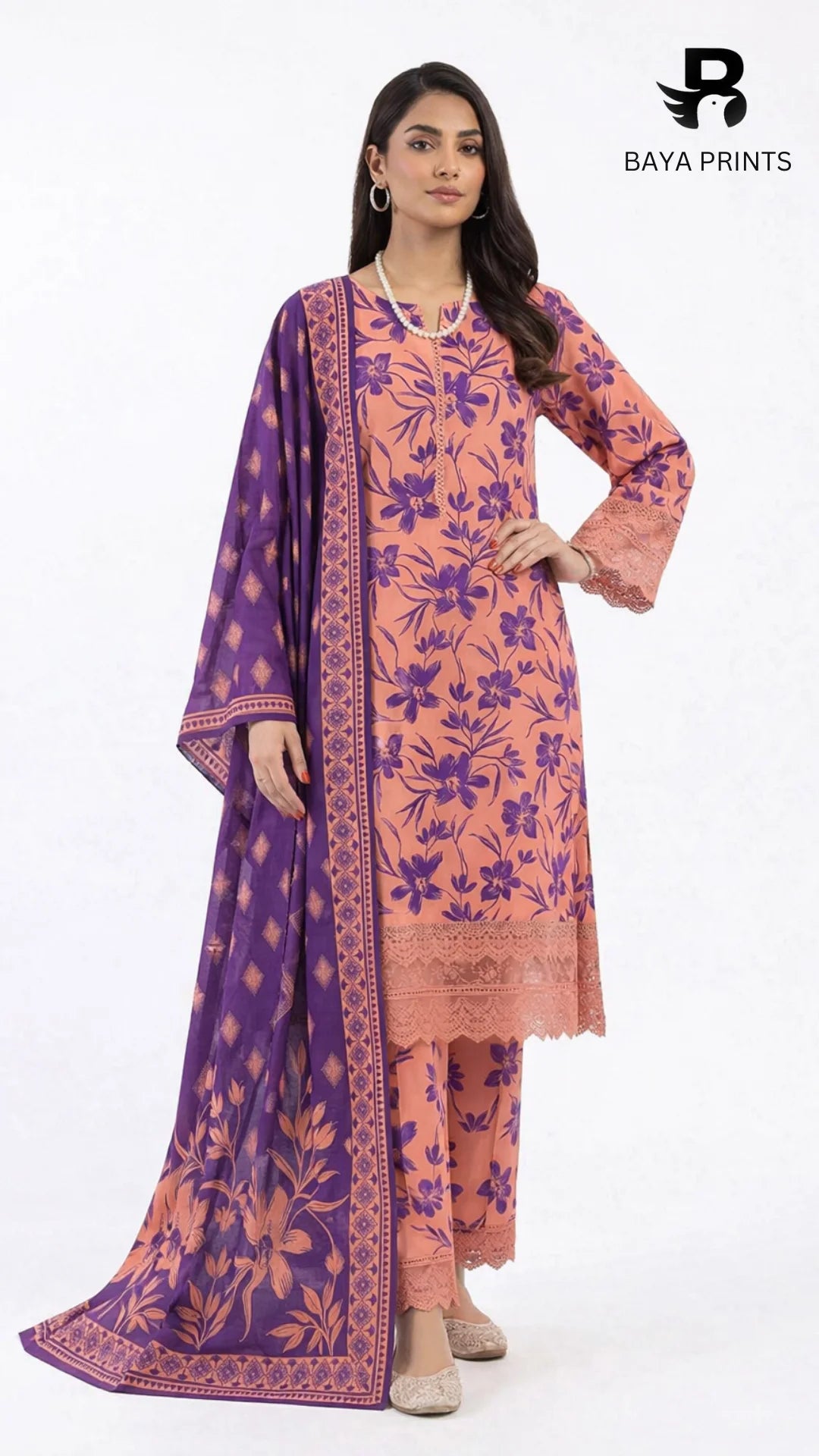 3PC Unstitched Khadar Suit  BA-K-V9-15