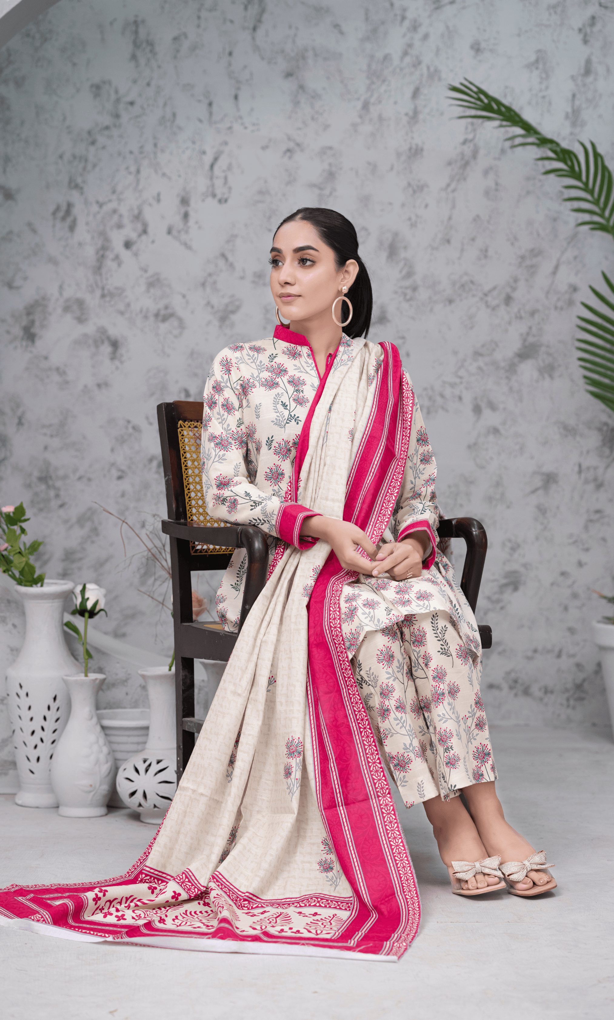 3PC Unstitched Khadar Suit  BA-K-V7 -18