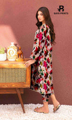 2PC Unstitched Printed Lawn Suit - BA-V7-19