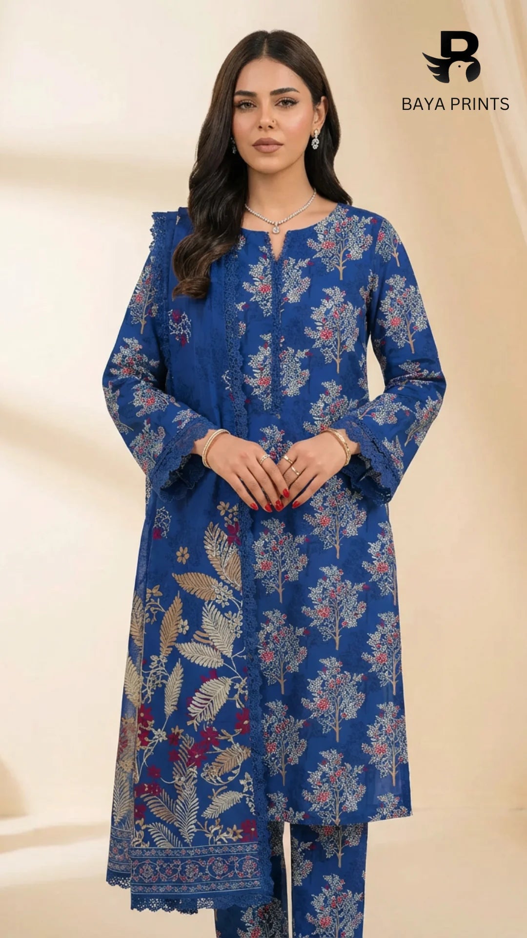 3PC Unstitched Khadar Suit  BA-K-V9-13